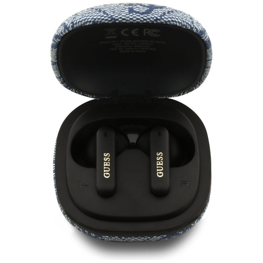 Handsfree Bluetooth Guess 4G Classic Metal Logo, TWS, Sininen