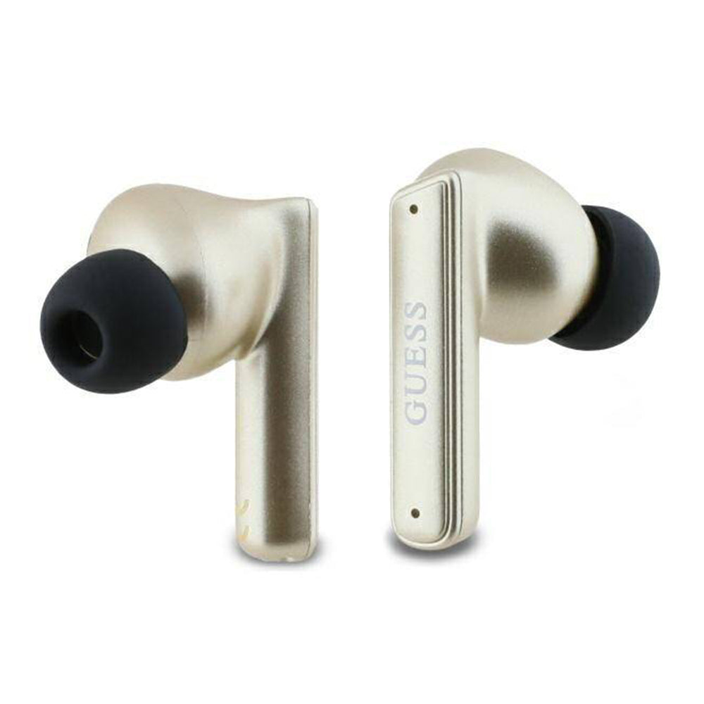 Handsfree Bluetooth Guess Capsule Printed Logo, TWS, ANC, Kultainen
