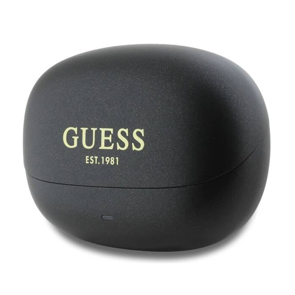 Handsfree Bluetooth Guess Capsule Printed Logo, TWS, ANC, Musta