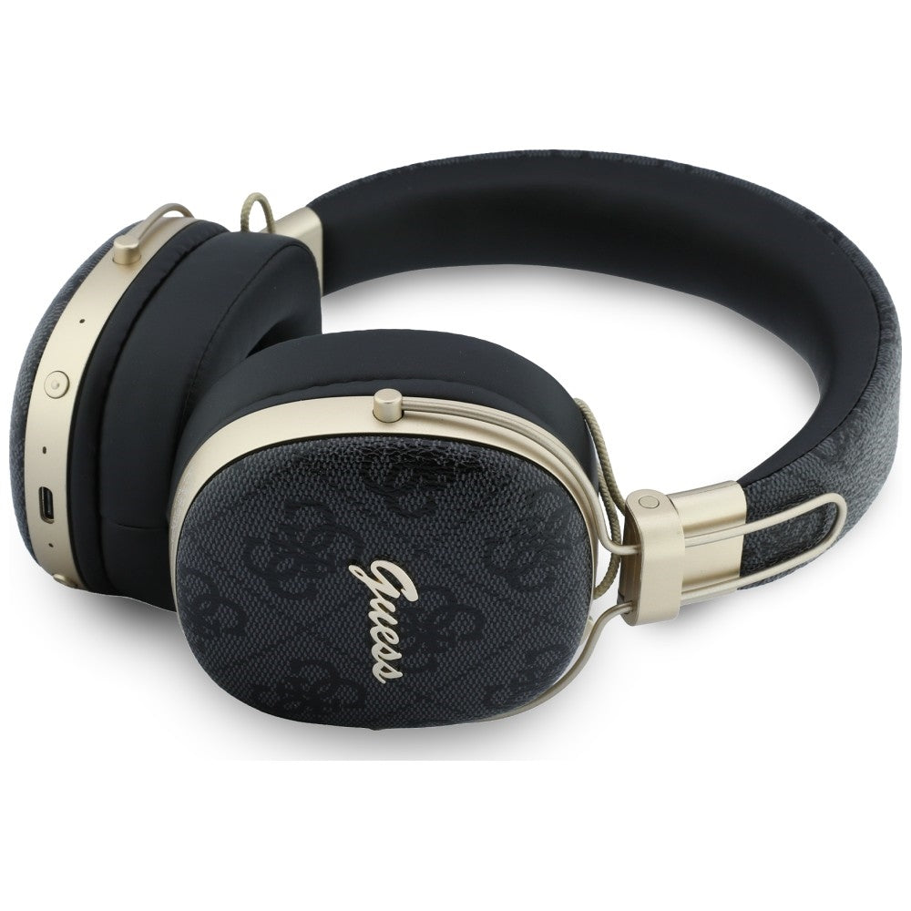 Handsfree Bluetooth Guess Metal 4G Script Logo, A2DP, Musta