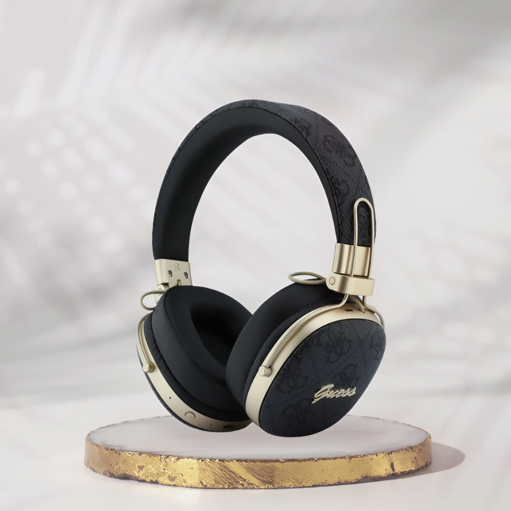 Handsfree Bluetooth Guess Metal 4G Script Logo, A2DP, Musta