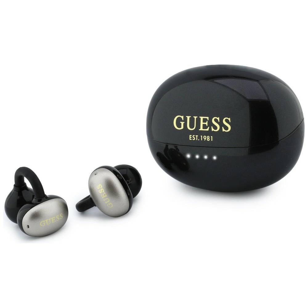 Handsfree Bluetooth Guess Metallipinta Elektropinnoitetut osat Klassinen, TWS, Musta