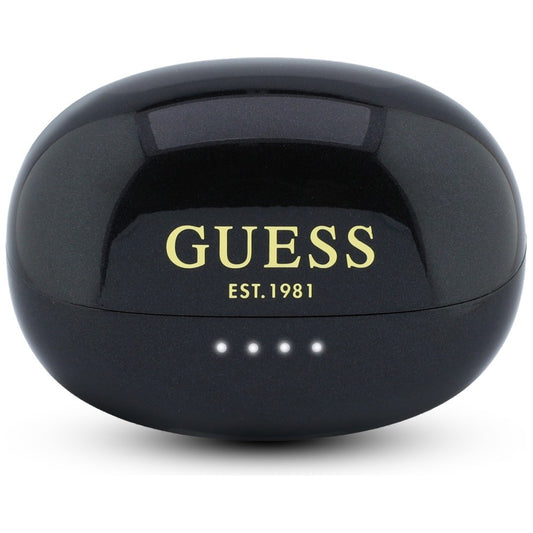 Handsfree Bluetooth Guess Metallipinta Elektropinnoitetut osat Klassinen, TWS, Musta