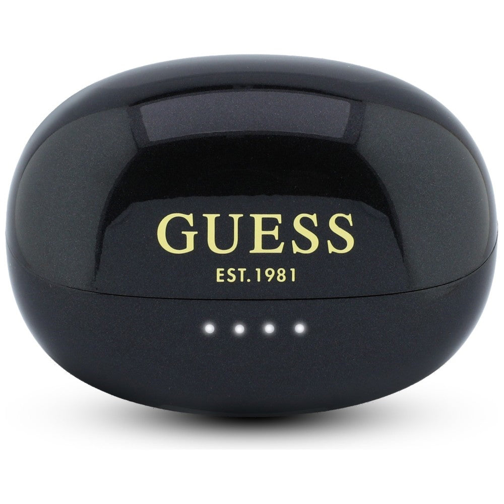 Handsfree Bluetooth Guess Metallipinta Elektropinnoitetut osat Klassinen, TWS, Musta