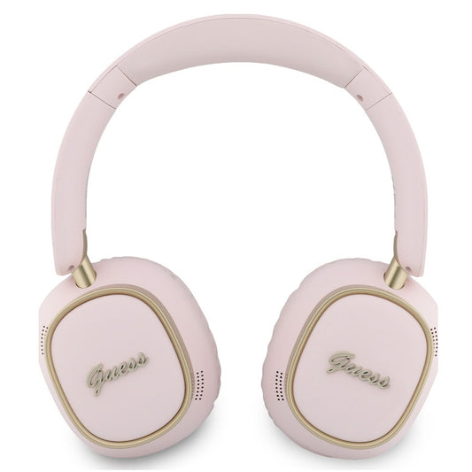Handsfree Bluetooth Guess Rectangle Metal Script, A2DP, Vaaleanpunainen