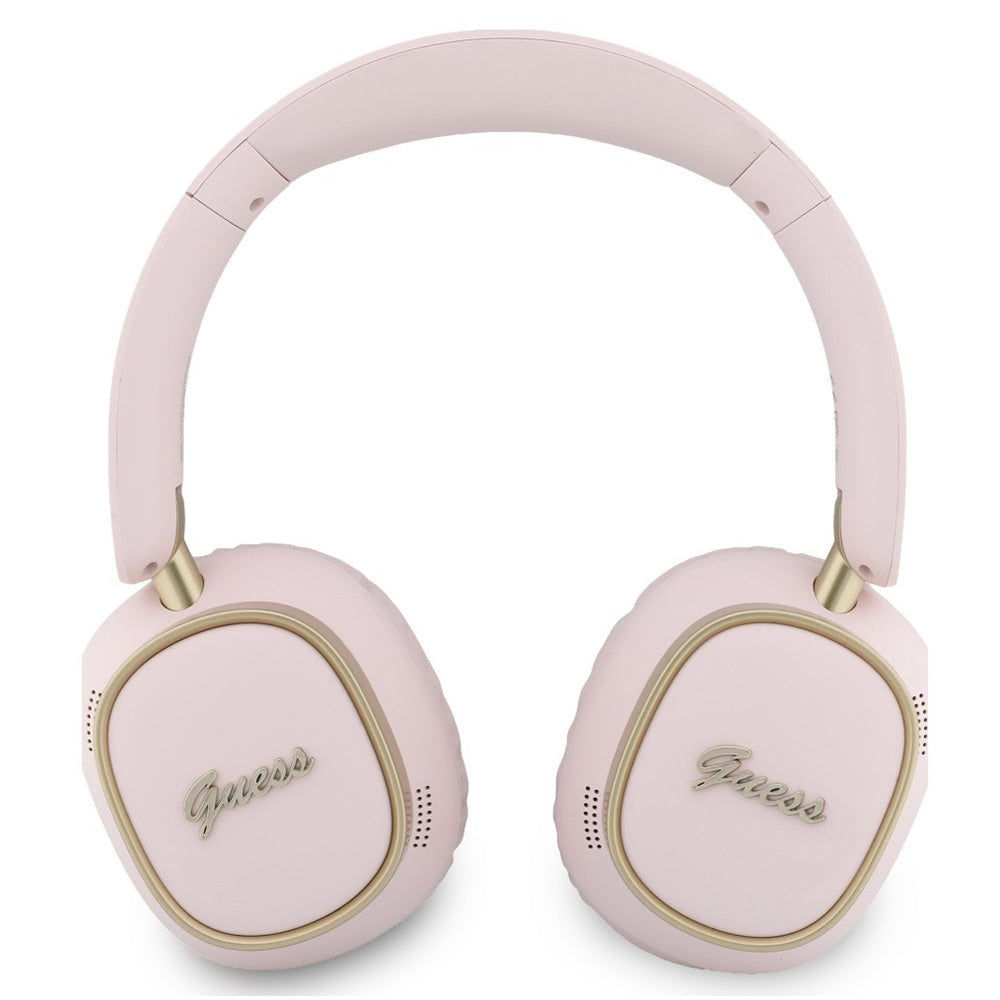 Handsfree Bluetooth Guess Rectangle Metal Script, A2DP, Vaaleanpunainen