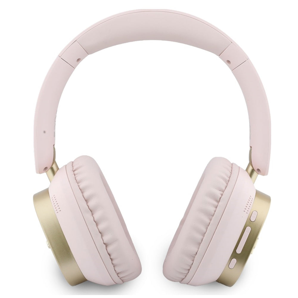 Handsfree Bluetooth Guess Rectangle Metal Script, A2DP, Vaaleanpunainen