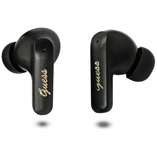 Handsfree Bluetooth Guess Script Metal Logo, TWS, Musta