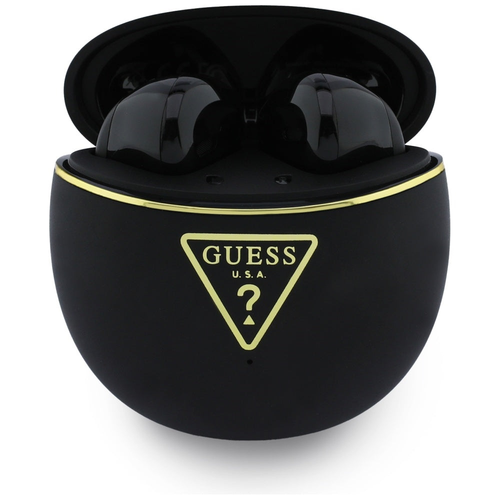 Handsfree Bluetooth Guess Script Print, TWS, Musta