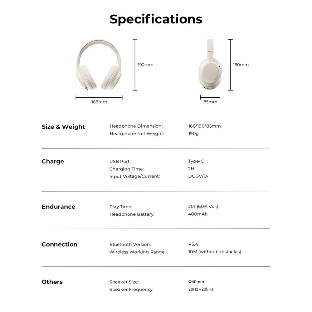 Handsfree Bluetooth HAVIT H619BT, A2DP, Musta