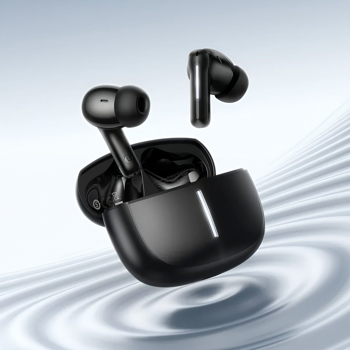 Handsfree Bluetooth HOCO EQ34 Plus, TWS, ANC, Musta
