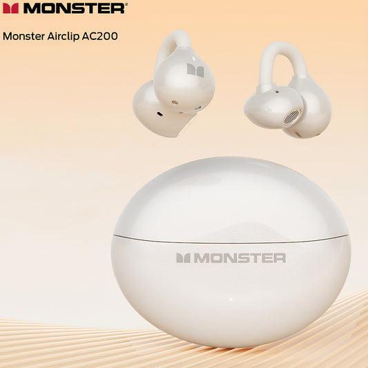 Handsfree Bluetooth Monster AirClip AC200, TWS, Vaalean beige
