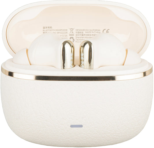 Handsfree Bluetooth Monster Clarity 200, TWS, ANC, Vaalea kerma