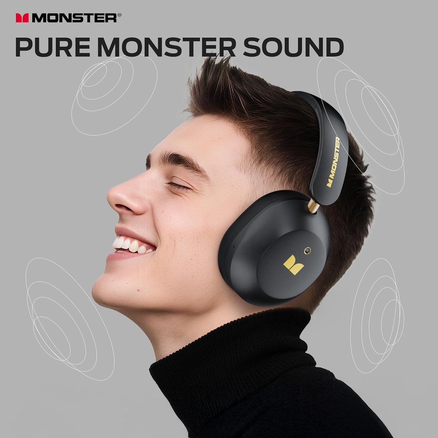 Handsfree Bluetooth Monster Persona 6th, MultiPoint, A2DP, ANC, Musta