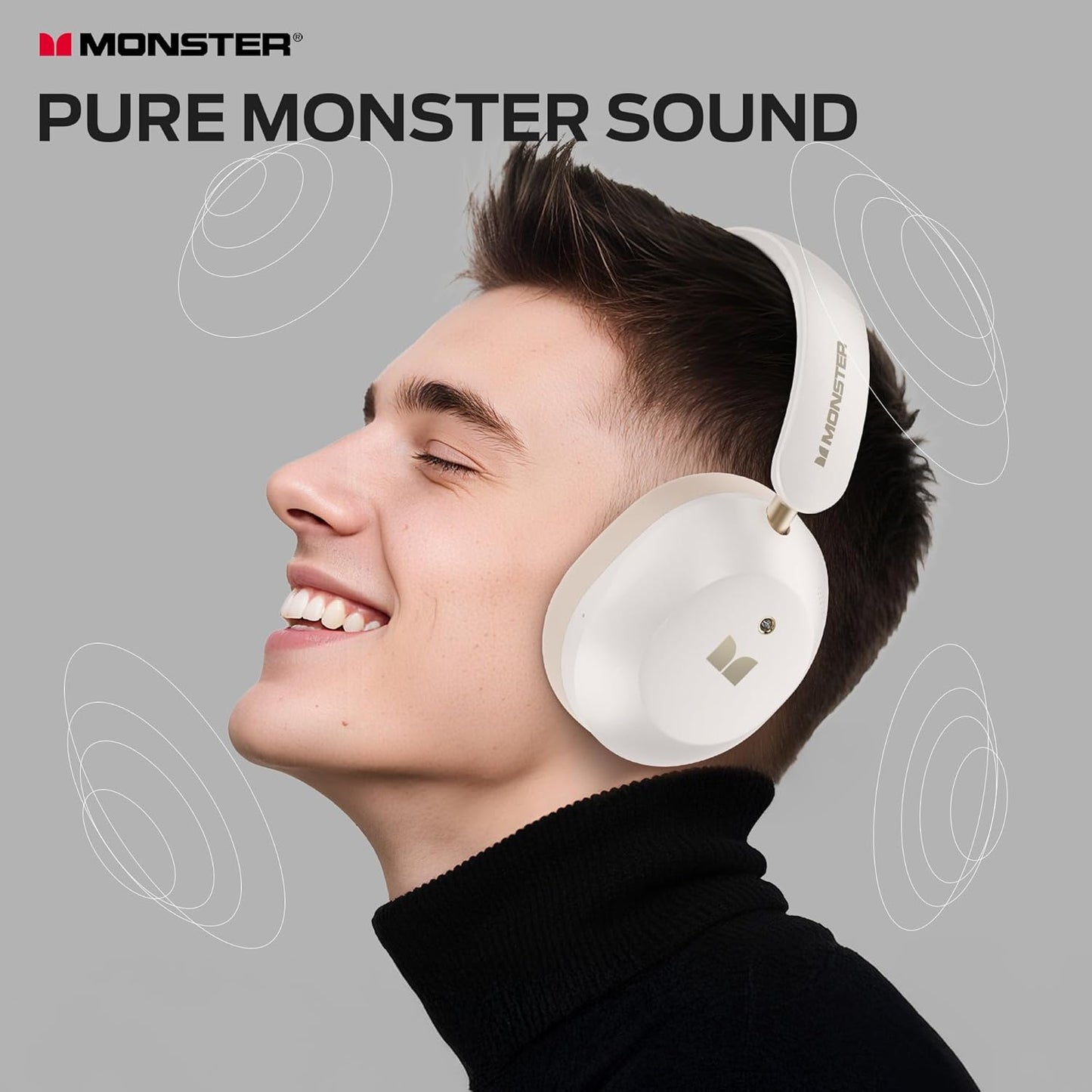 Handsfree Bluetooth Monster Persona 6th, MultiPoint, A2DP, ANC, Valkoinen