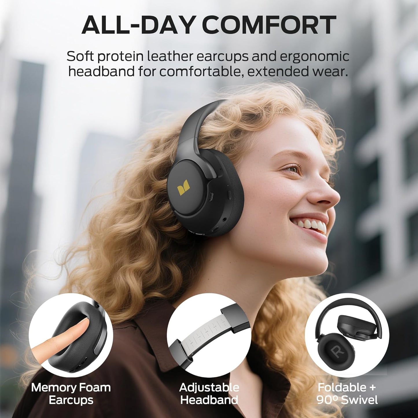 Handsfree Bluetooth Monster Persona 5th, MultiPoint, A2DP, ANC, Musta
