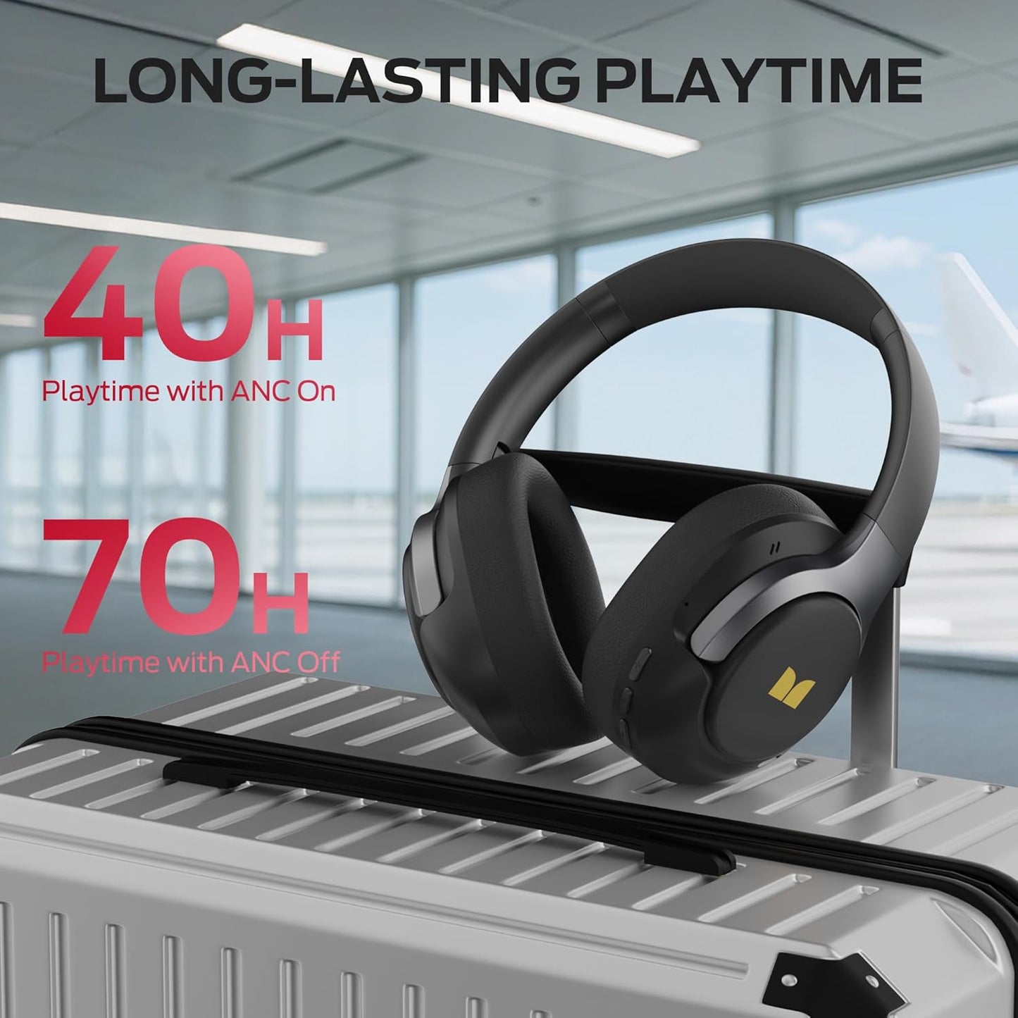 Handsfree Bluetooth Monster Persona 5th, MultiPoint, A2DP, ANC, Musta
