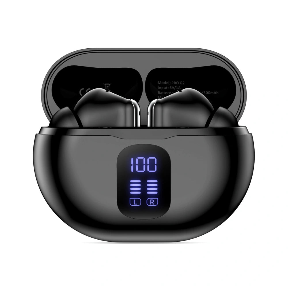 Handsfree Bluetooth Tech-Protect Ultraboost Pro G2, TWS, Musta