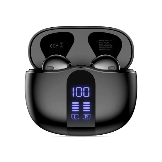 Handsfree Bluetooth Tech-Protect Ultraboost Core G2, TWS, Musta