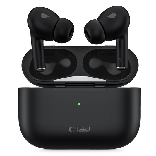 Handsfree Bluetooth Tech-Protect Ultraboost Pro, TWS, musta