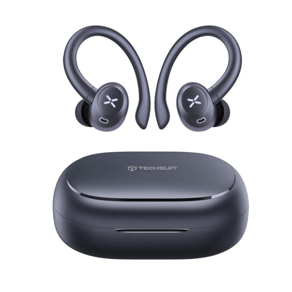 Handsfree Bluetooth Techsuit CW4 AirTune, TWS, Musta