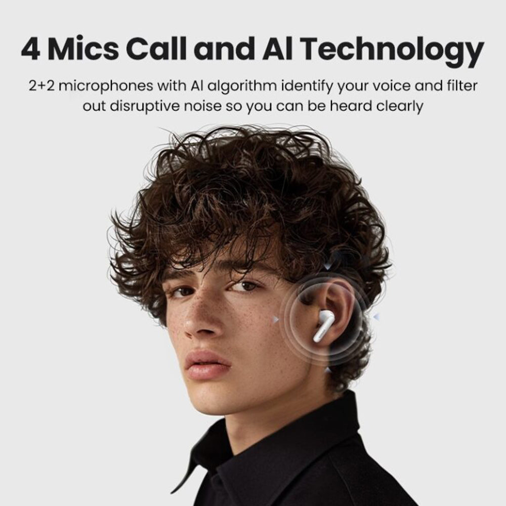 Handsfree Bluetooth UGREEN HiTune T3 Pro WS206, TWS, ANC, MultiPoint, Valkoinen