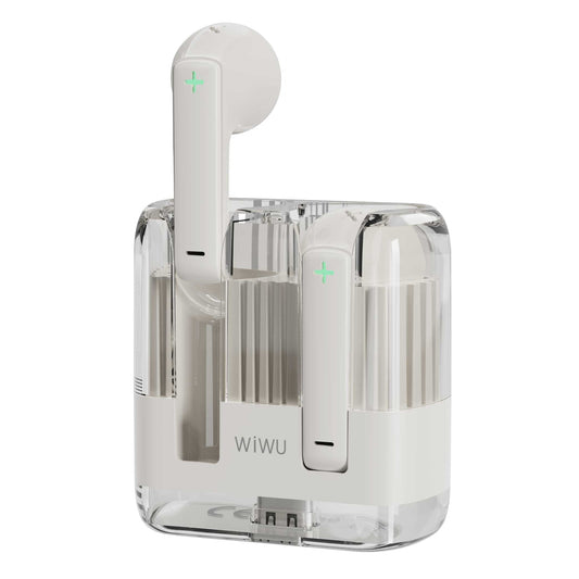 Handsfree Bluetooth WiWu T21, TWS, valkoinen