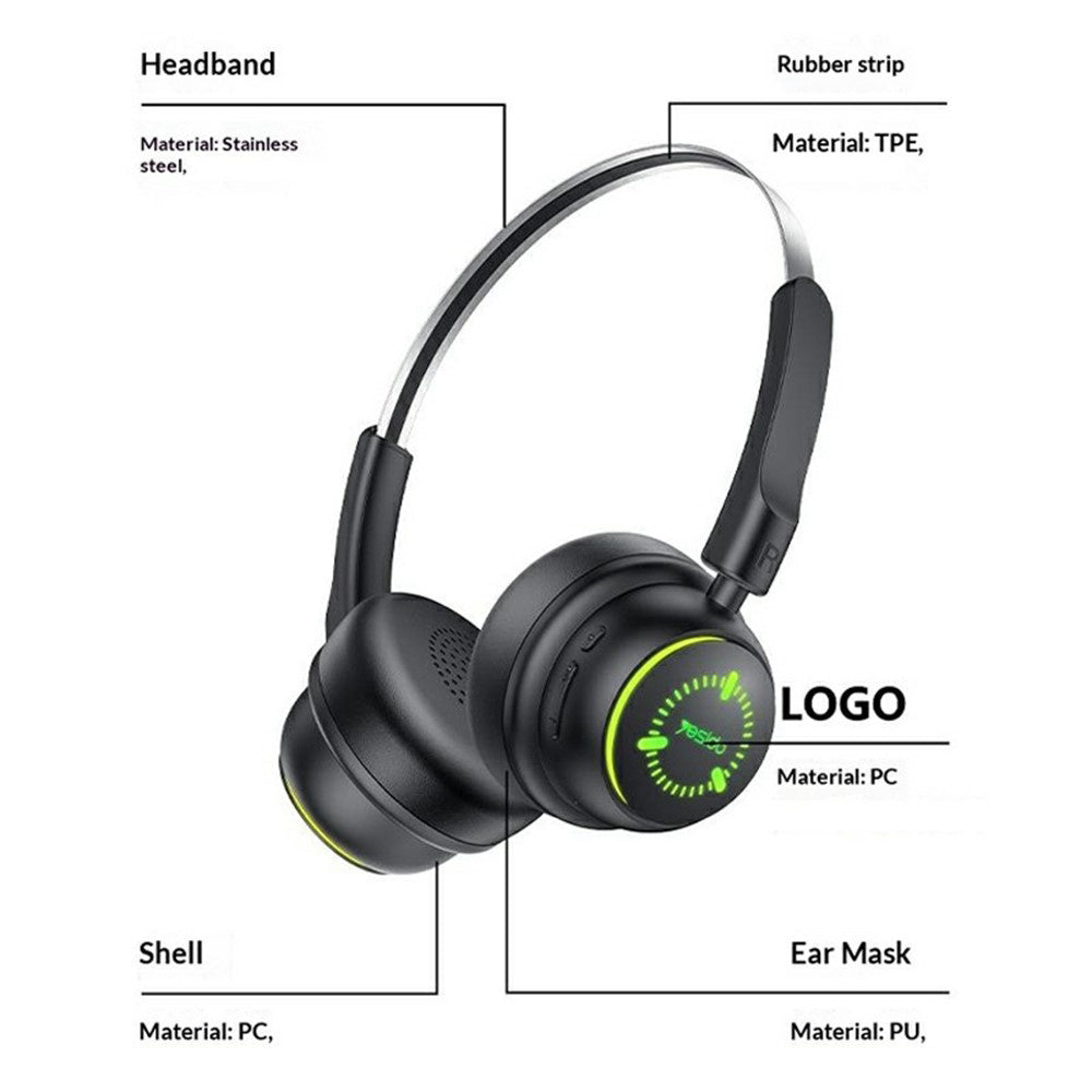Handsfree Bluetooth Yesido EP15 Kids, A2DP, Musta