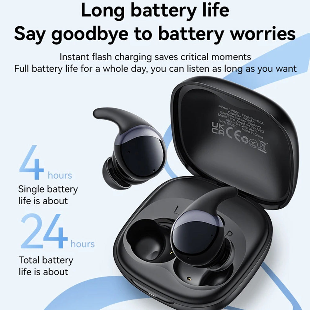 Handsfree Bluetooth Yesido TWS30, TWS, ANC, Musta