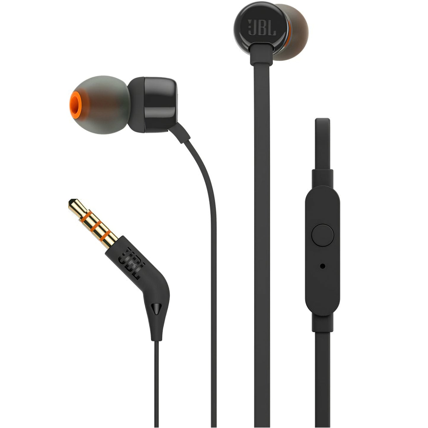 Handsfree 3.5mm JBL T110, Musta JBLT110BLK