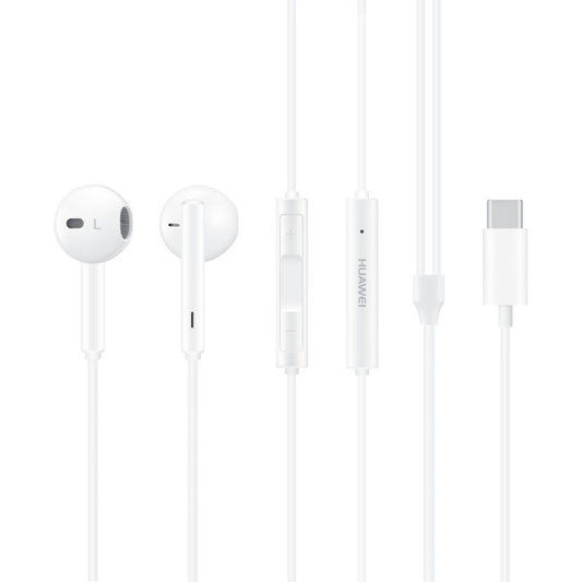 Handsfree USB-C USB-C Huawei CM33, valkoinen
