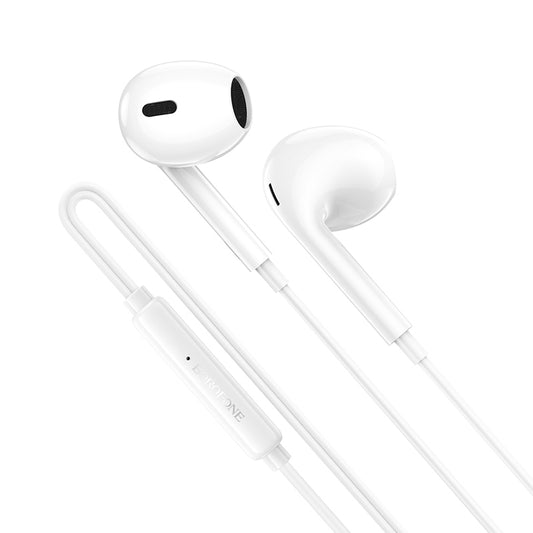 Handsfree USB-C Borofone BM100 Max Fuente, Valkoinen