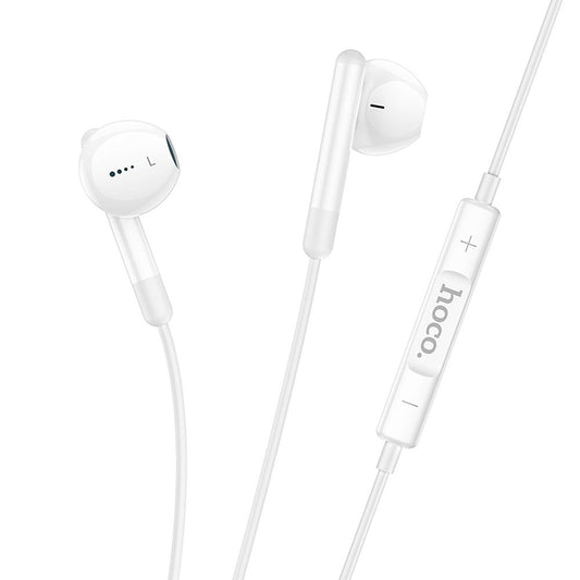Handsfree USB-C HOCO M93, valkoinen