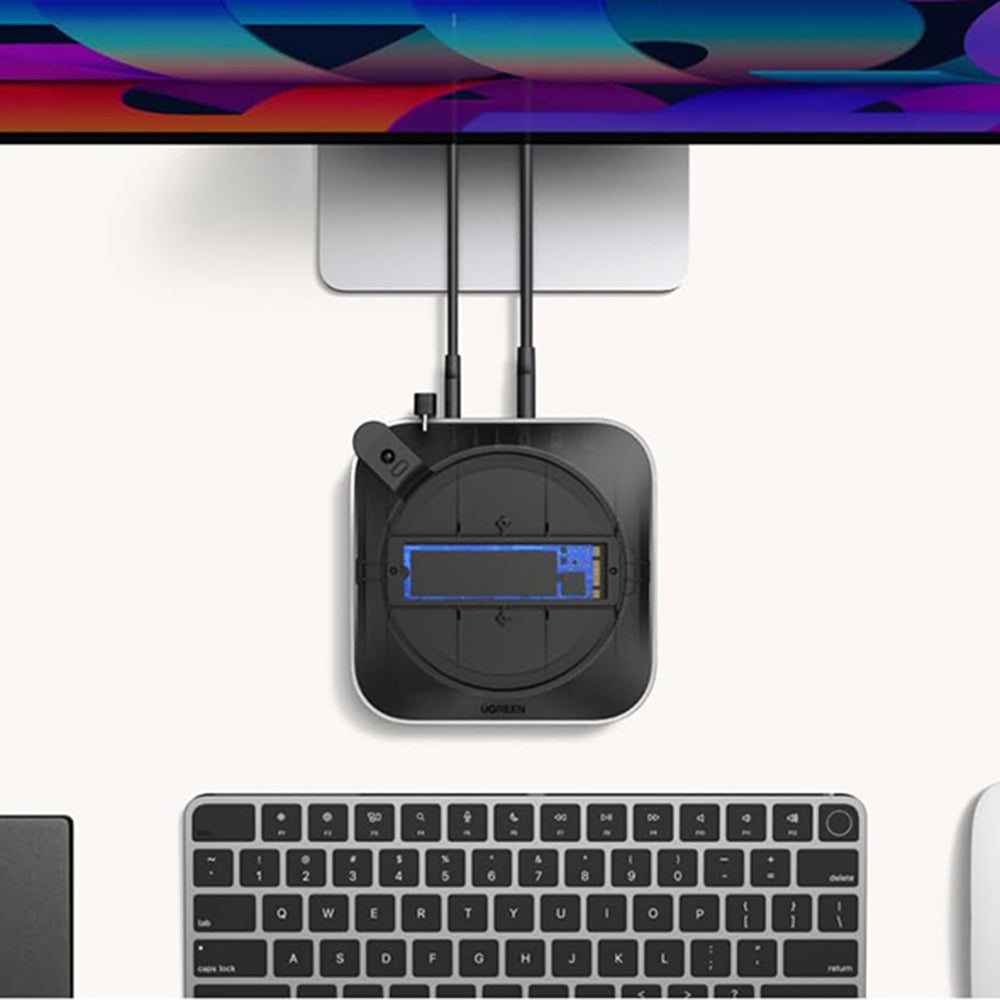 UGREEN CM841A monitoiminen keskitin (95094) Apple Mac Mini M4 / Pro, 10in1, harmaa