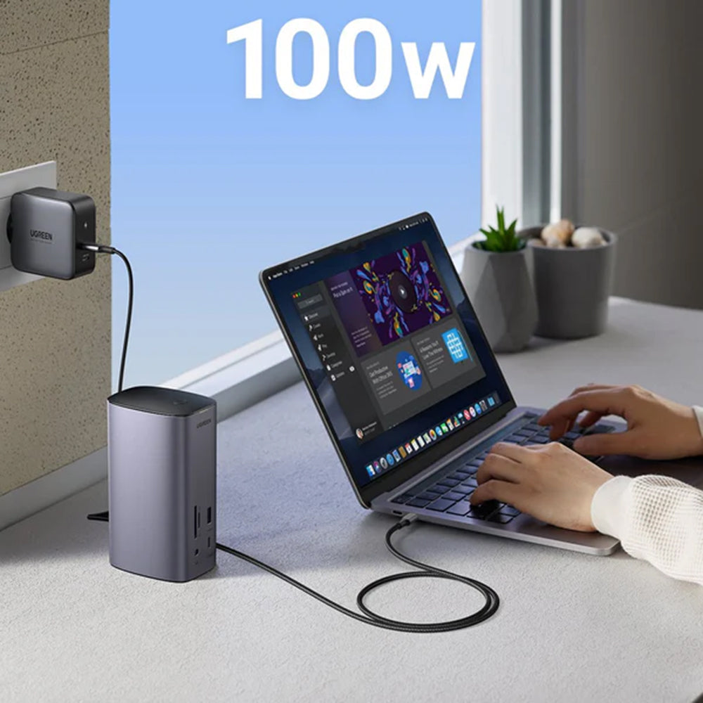 UGREEN Pro CM555 monitoimihubi, 13in1, Harmaa