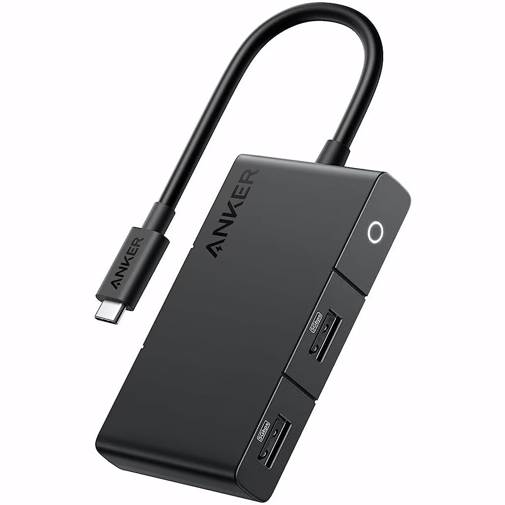 USB-C-keskitin Anker 332, 2 x USB-A - 2 x USB-C - 1 x HDMI, Musta A8356G11