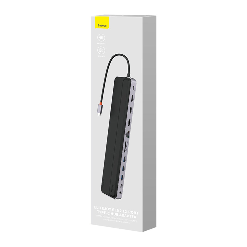 Hub USB-C Baseus EliteJoy Gen2, 11in1, Musta WKSX030213