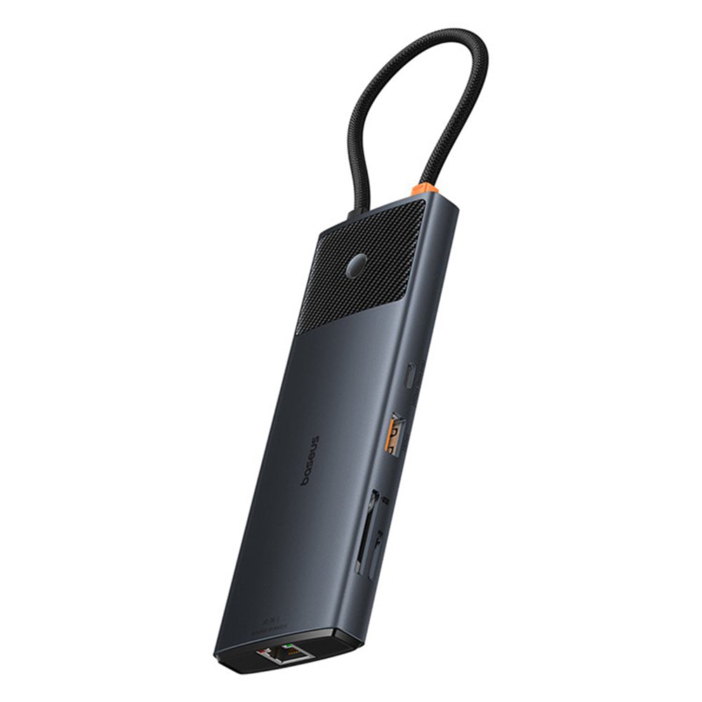 Hub USB-C Baseus Gleam II, 10in1, Musta B0114200