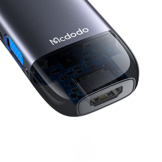 USB-C McDodo HU-7420, 10in1, Harmaa
