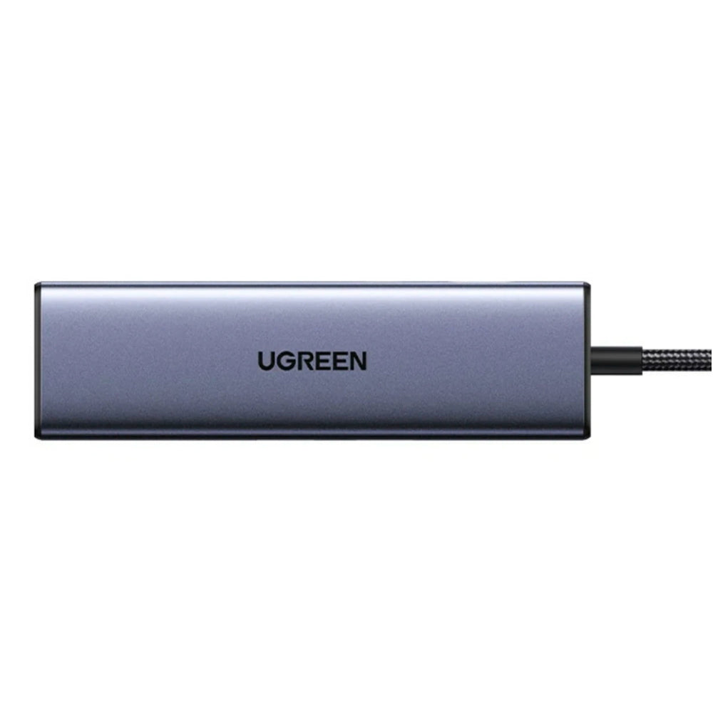 Hub USB-C UGREEN CM511 (75642), 6in1, Harmaa