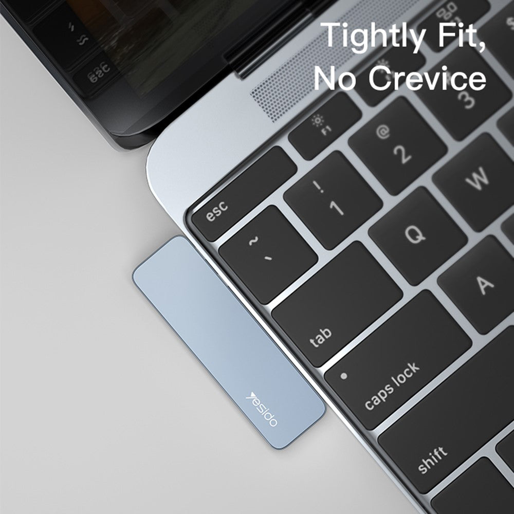Yesido HB10 USB-C -keskitin Apple MacBook Pro / Air, 6in1, Harmaa