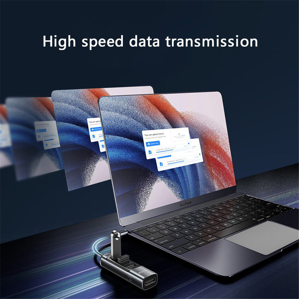 USB-C-hubi Yesido HB23, 5in1, harmaa