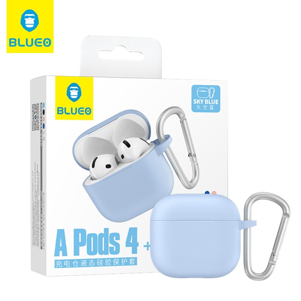 Blueo Liquid -kuori Apple AirPods 4:lle, sininen