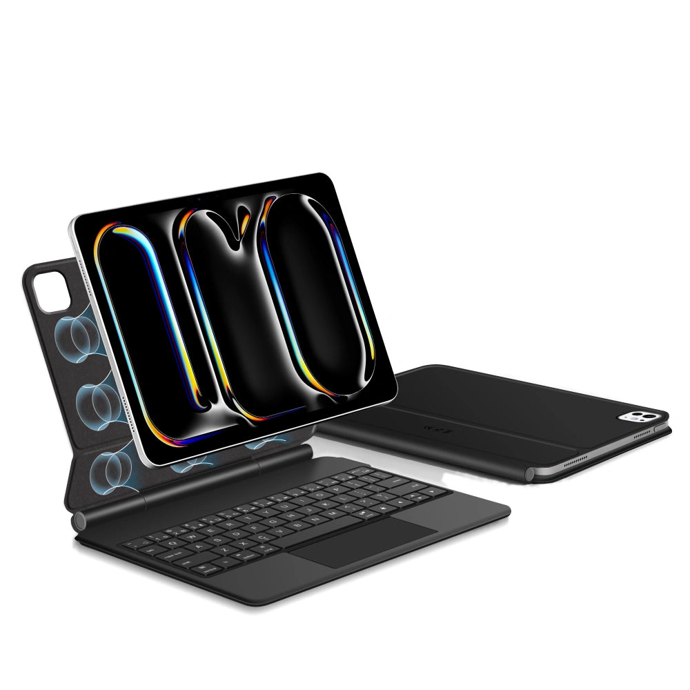 Näppäimistökotelo Apple iPad Pro 11 (2025) / (2024) varten, Tech-Protect, SmartCase Magnetic, Musta