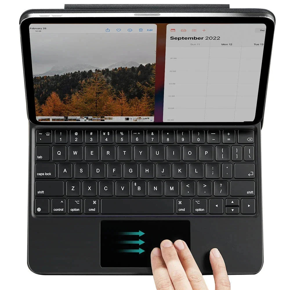 Keyboard Case for Apple iPad (2025) / (2022), ESR, Rebound, White