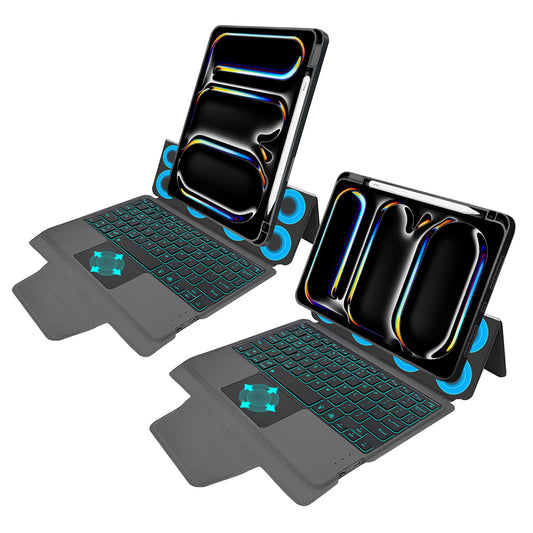 Suojakotelo näppäimistöllä Apple iPad Pro 11 (2024), Techsuit, KeyTab Pro, Musta