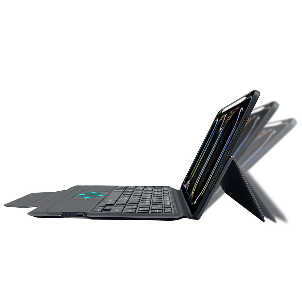 Suojakotelo näppäimistöllä Apple iPad Pro 11 (2024), Techsuit, KeyTab Pro, Musta