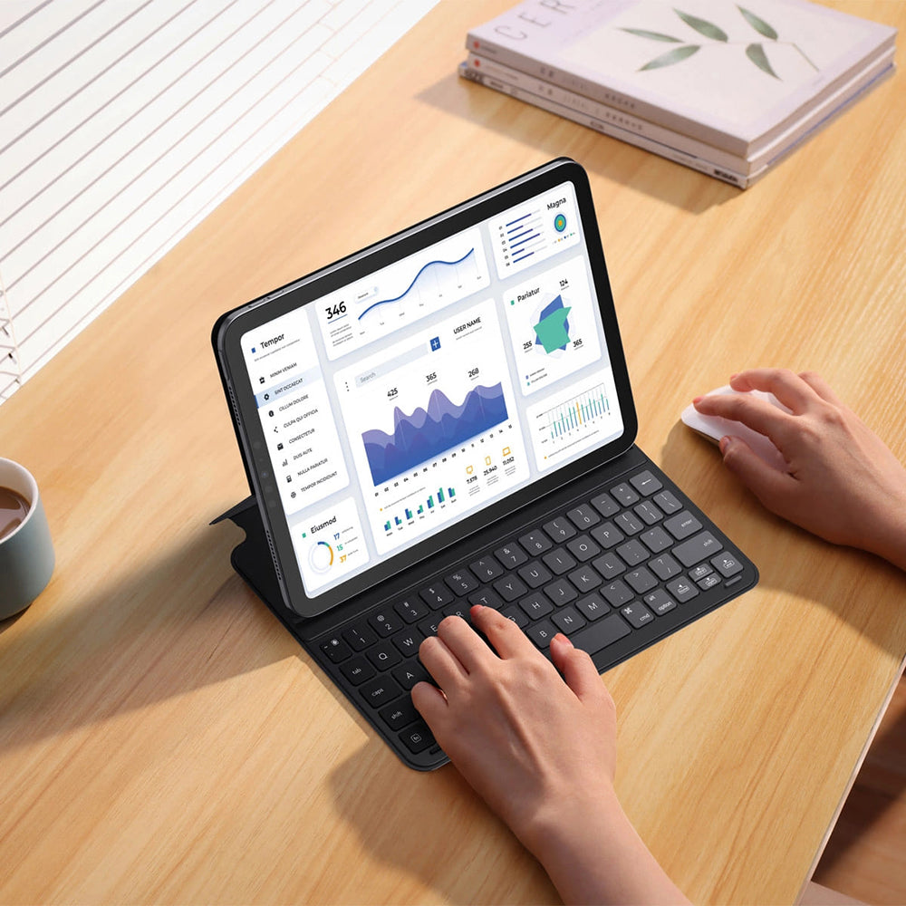Näppäimistökotelo Apple iPad Pro 12.9 (2022) / Pro 12.9 (2021) / Pro 12.9 (2020) / Pro 12.9 (2018), Baseus, Brilliance, Musta