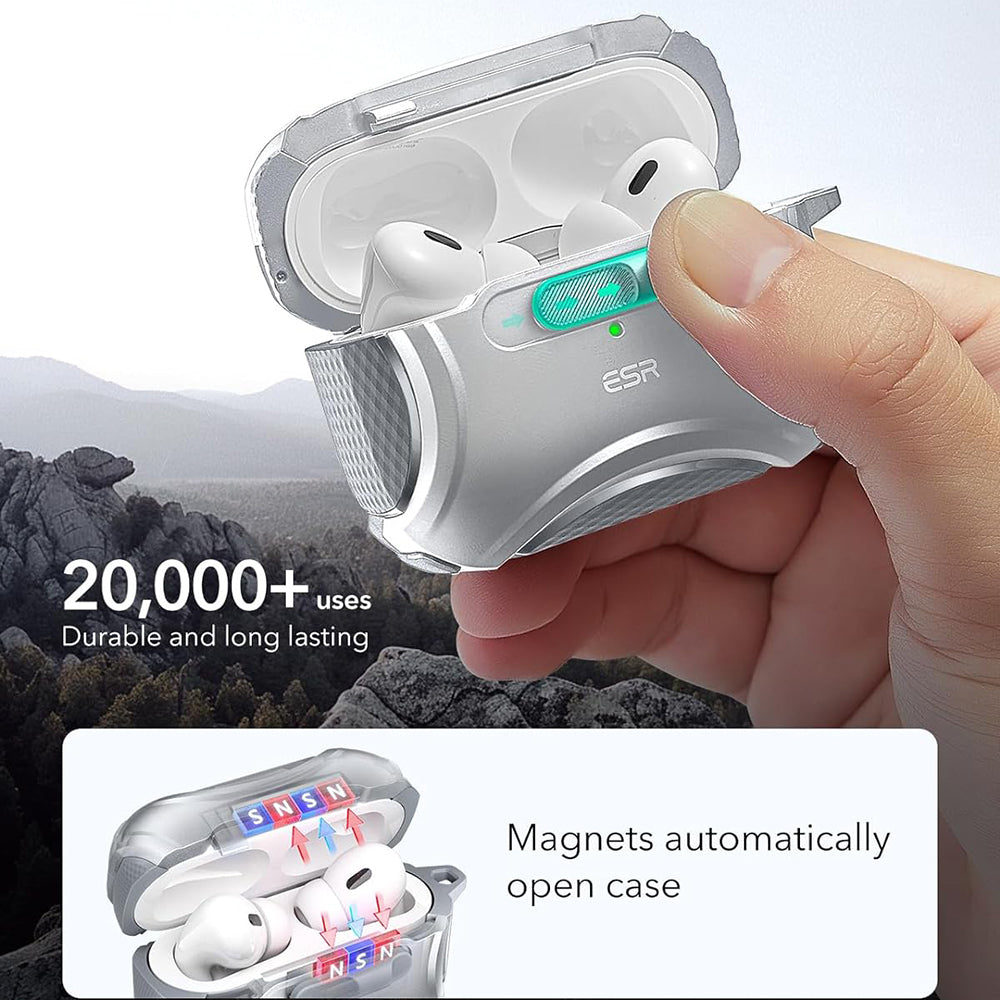 ESR Cyber -kuori Apple AirPods Pro -sarjalle, harmaa