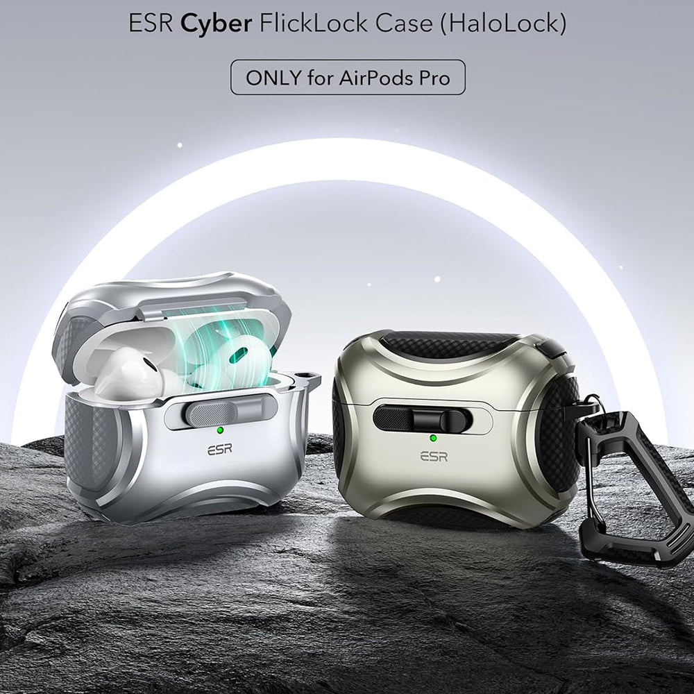 ESR Cyber -kuori Apple AirPods Pro -sarjalle, harmaa